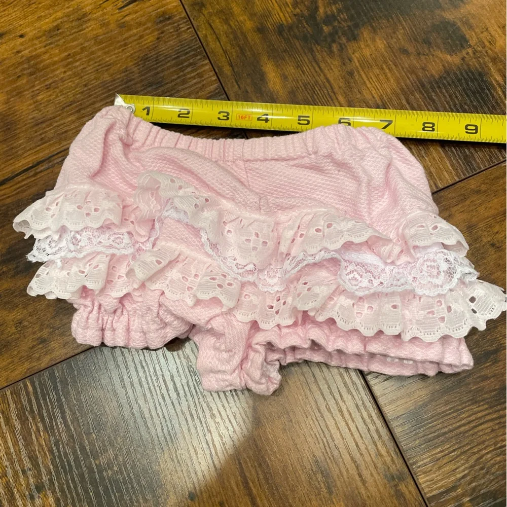 Pink Ruffled Kids Bloomers